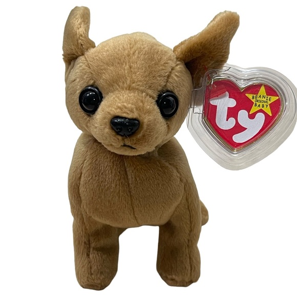 Ty Beanie Baby TINY the Dog 5" Plush Toy 1999 Rare Retired New With Tags! - Picture 1 of 7